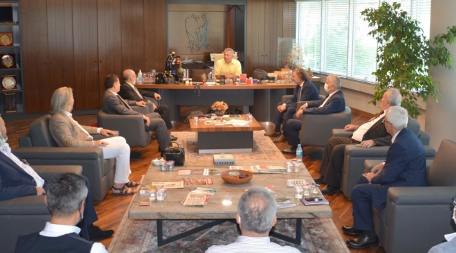 Başkan Kantarcı KARAKDER heyetini ağırladı