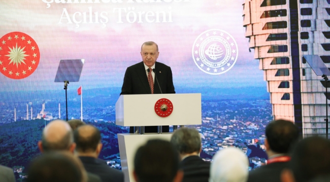 Cumhurbaşkanı Erdoğan, Çamlıca Kulesi'nin açılışını gerçekleştirdi