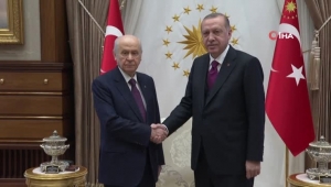 Cumhurbaşkanı Erdoğan, MHP Genel Başkanı Bahçeli ile bir araya geldi