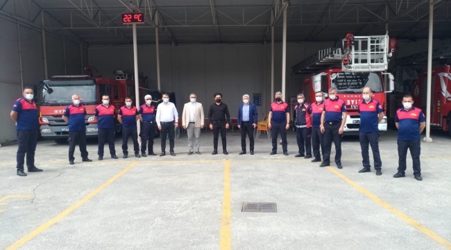 İTFAİYE'YE TEŞEKKÜR İÇİN EREĞLİ'YE GELDİ