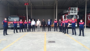 İTFAİYE'YE TEŞEKKÜR İÇİN EREĞLİ'YE GELDİ