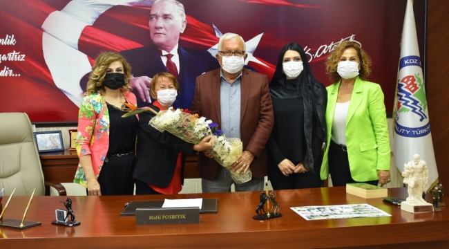KADIN GÜCÜ KOOPERATİFİ'NDEN BAŞKAN POSBIYIK'A ZİYARET
