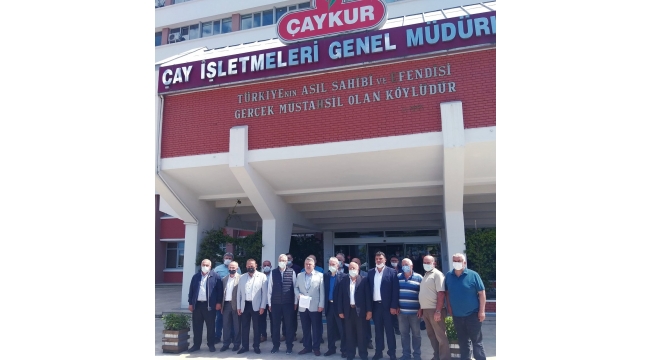 Rize Ziraat Odaları Koordinasyon Başkanlığı'ndan ÇAYKUR'a destek