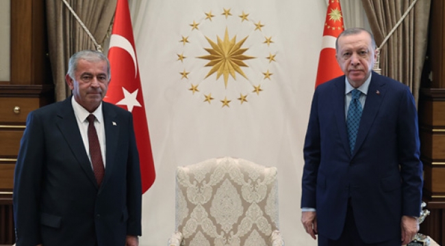 Cumhurbaşkanı Erdoğan, KKTC Cumhuriyet Meclisi Başkanı Sennaroğlu'nu kabul etti