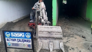 Sağanağın etkilediği bölgede SASKİ’den yoğun mesai