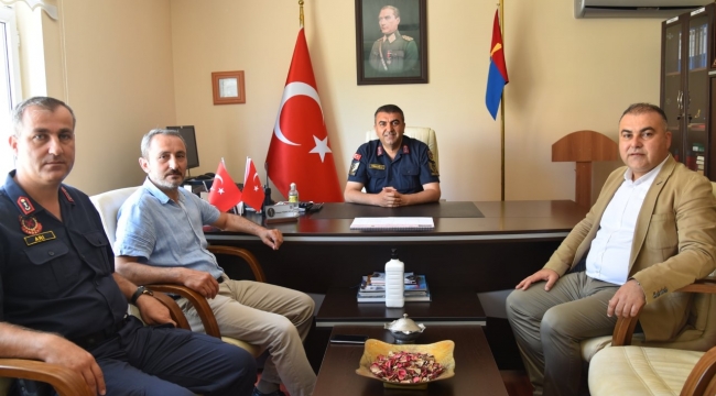 Tolga Erener'den İlçe Jandarma Komutanlığına ziyaret
