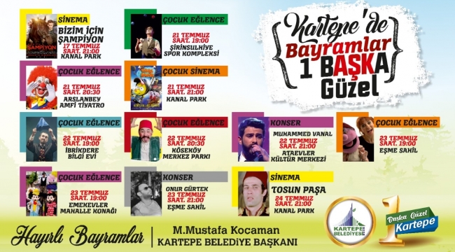 Kartepe’de bayram coşkusu bir başka güzel yaşanacak...