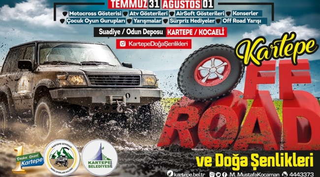 Kartepe'de bu hafta sonu Off-Road heyecanı