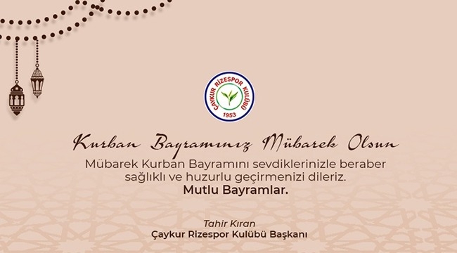 KURBAN BAYRAMINIZ MÜBAREK OLSUN