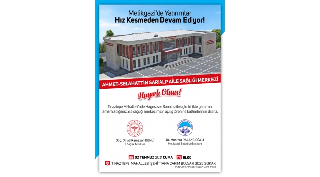 Melikgazi'de iki yatırım birden hayata geçiyor