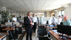 Palancıoğlu,ilk mesai gününde personeli ile bayramlaştı