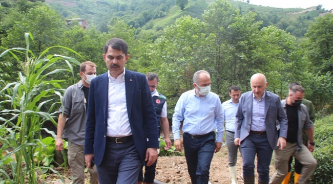 Rize Belediyesi afet bölgesinde