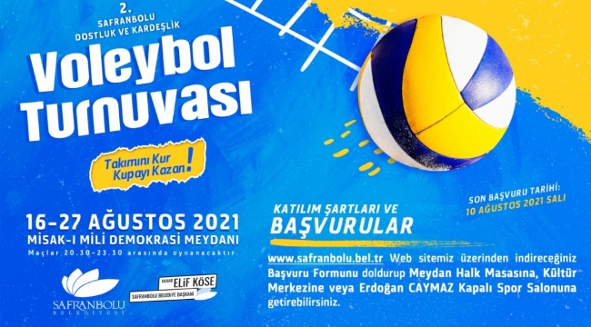 Safranbolu Voleybol Dostluk Turnuvası 16-27 Ağustosta Başlıyor