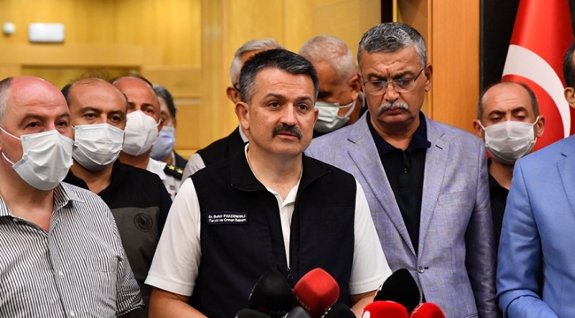 Bakan Pakdemirli, Kahramanmaraş'ta düşen yangın söndürme uçağıyla ilgili açıklamada bulundu