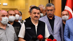 Bakan Pakdemirli, Kahramanmaraş'ta düşen yangın söndürme uçağıyla ilgili açıklamada bulundu