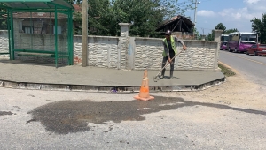 Büyükşehir, beton yaya yolları ile yaya güvenliğini artıyor