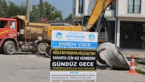 Büyükşehir Güneşler’de bin metrelik yağmursuyu imalatına başladı