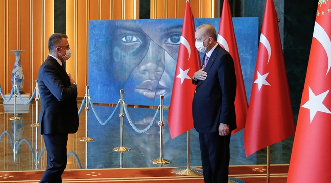 Cumhurbaşkanı Erdoğan 30 Ağustos Zafer Bayramı tebriklerini kabul etti