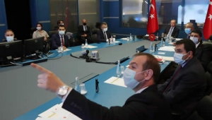 Cumhurbaşkanı Erdoğan, Devlet Bilgi Koordinasyon Merkezi'nde yangınlar hakkında bilgi aldı