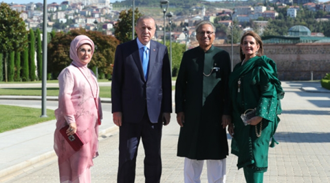 Cumhurbaşkanı Erdoğan, Pakistan Cumhurbaşkanı Alvi ile görüştü