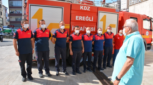 Güzel Yürekli İtfaiye Emekçileri Ereğli’ye Döndü