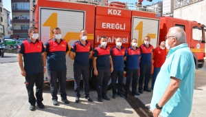 Güzel Yürekli İtfaiye Emekçileri Ereğli’ye Döndü