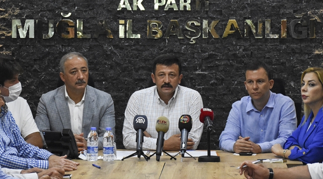 Hamza Dağ, Muğla İl Başkanlığında yazılı açıklama yaptı