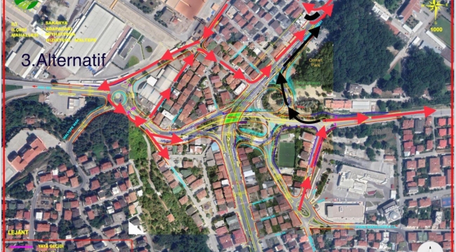 Köprülü kavşak için trafik alternatif güzergâhlardan sağlanacak