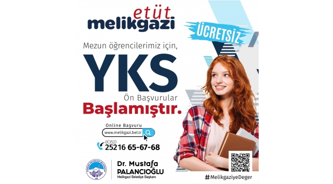 MELİKGAZİ'DE YKS HAZIRLIK KURSU KAYITLARI BAŞLADI