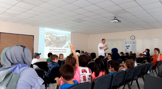 Melikgazi'den öğrencilere geri dönüşüm eğitimi