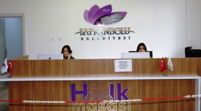 Safranbolu Belediyesi halkla çalışıyor