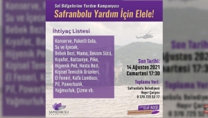 Safranbolu Belediyesinden Afet Bölgelerine Destek