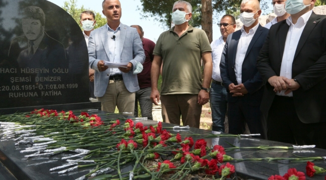 ŞEMSİ DENİZER, KABRİ BAŞINDA ANILDI