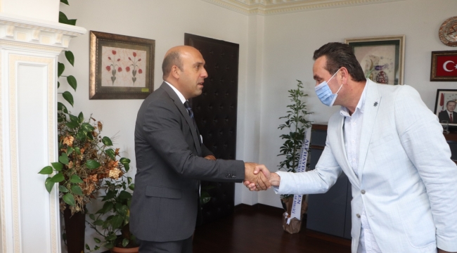 BELEDİYE BAŞKANI YANMAZ’DAN, YENİ KAYMAKAM CAN’A HAYIRLI OLSUN ZİYARETİ