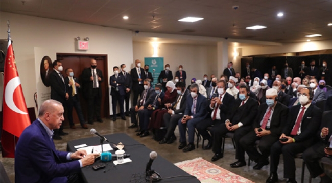 Cumhurbaşkanı Erdoğan, ABD'deki Müslüman toplumunun temsilcilerini kabul etti
