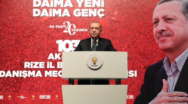 Cumhurbaşkanı Erdoğan, AK Parti Rize Genişletilmiş İl Danışma Toplantısı'nda Konuştu