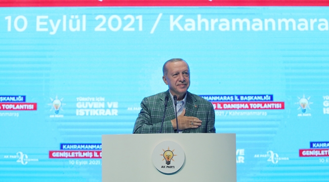  Cumhurbaşkanı Erdoğan, Kahramanmaraş'ta İl Danışma Toplantısına katıldı