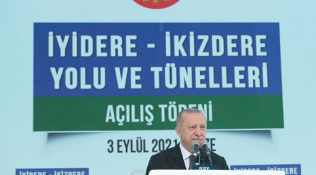 Cumhurbaşkanı Erdoğan, Rize'de