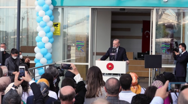 Cumhurbaşkanı Erdoğan, RTEÜ Diş Hekimliği Fakültesi'nin yeni binasının açılış töreninde konuştu 