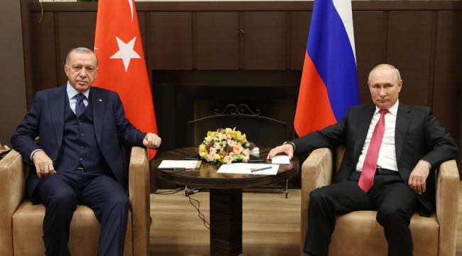 Cumhurbaşkanı Erdoğan, Rusya Devlet Başkanı Putin ile bir araya geldi