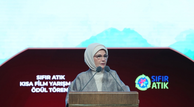 Emine Erdoğan, Sıfır Atık Kısa Film Yarışması Ödül Töreni'ne katıldı