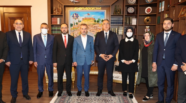 Erkan Kandemir, Nevşehir Belediye Başkanı Savran'a ziyarette bulundu