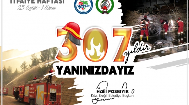 Halil Posbıyık, itfaiye'nin 307. yılını kutladı