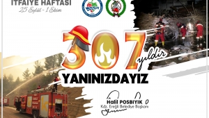 Halil Posbıyık, itfaiye'nin 307. yılını kutladı