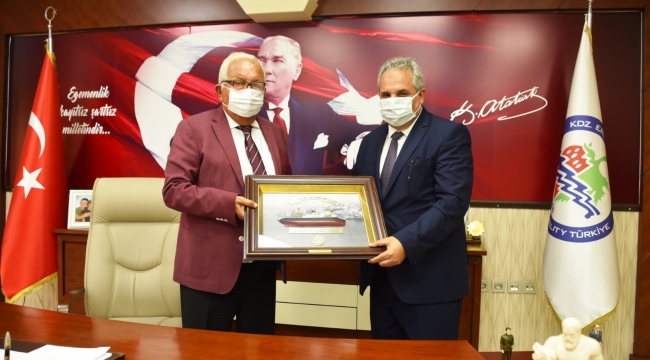Kaymakam Yapıcı'dan, Halil Posbıyık'a iade-i ziyaret