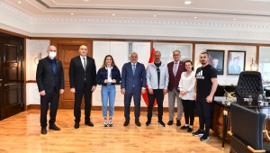 Murat Zorluoğlu,Olimpiyat ikincisi Çakıroğlu'nu ağırladı