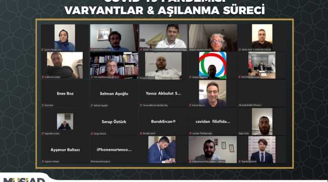 MÜSİAD'da, “COVID-19 Pandemisi: Varyantlar ve Aşılanma Süreci” konuşuldu