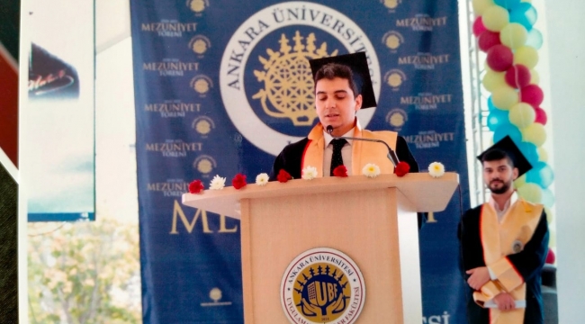 Rizeli Mehmet Akif Köseoğlu, Ankara Üniversitesi Fakülte birincisi oldu