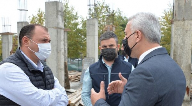 Vali Kaldırım, Hendek'teki çalışmaları inceledi