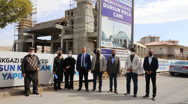 BAŞKAN PALANCIOĞLU, DURSUN KOCA CAMİ’NİN İNŞAATINI İNCELEDİ